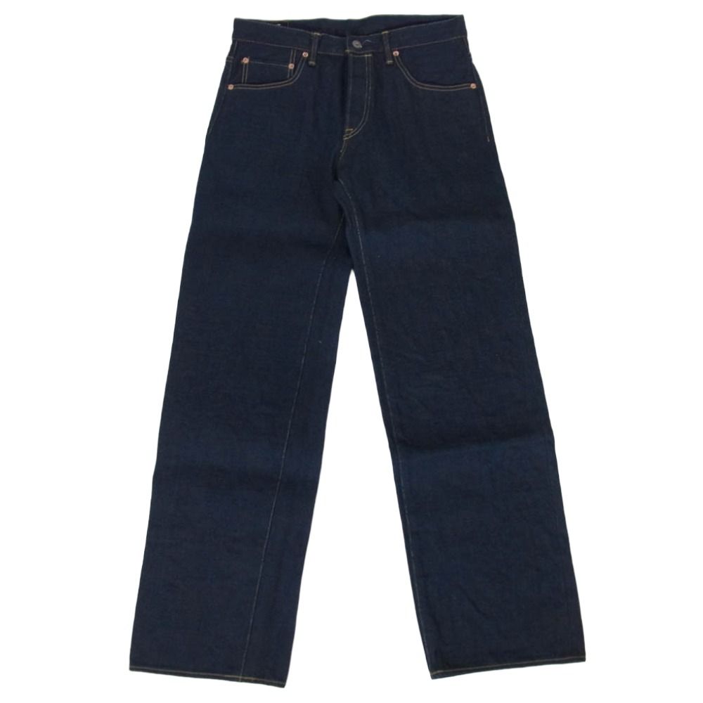 ONI DENIM 鬼デニム ONI200ZR-OLV Secret Denim weft Olive Wide Straight 20oz シークレットデニム 緯糸オリーブ ワイドストレート デニム パンツ W33 33【極上美品】【中古】