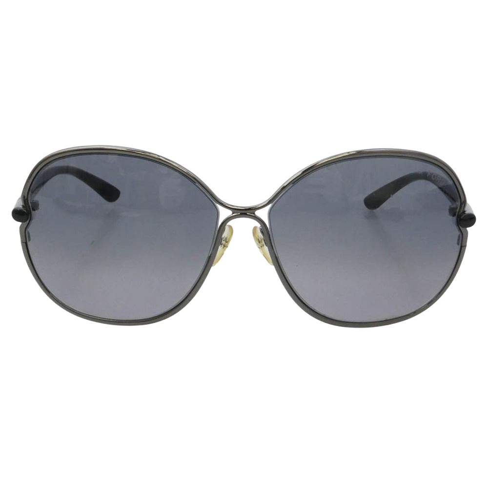 TOM FORD トムフォード TF222 イタリア製 Leila サングラス レイラ アイウェア フレーム：ブラック系　レンズ：ブラック系 63□14【中古】
