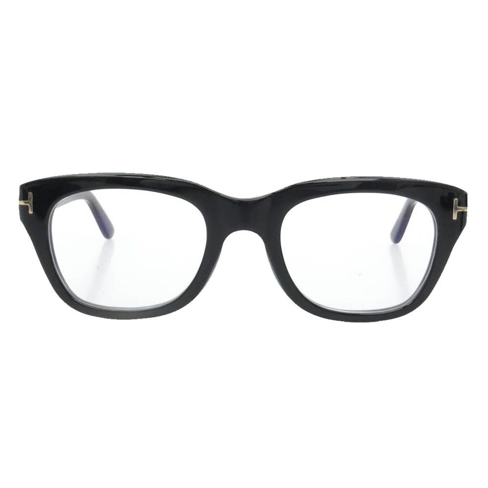 TOM FORD トムフォード TF5178-F アジアンフィット メガネ ウェリントンシェイプ アセテート 眼鏡 アイウェア フレーム：ブラック系 レンズ:クリア 51□21 145【中古】