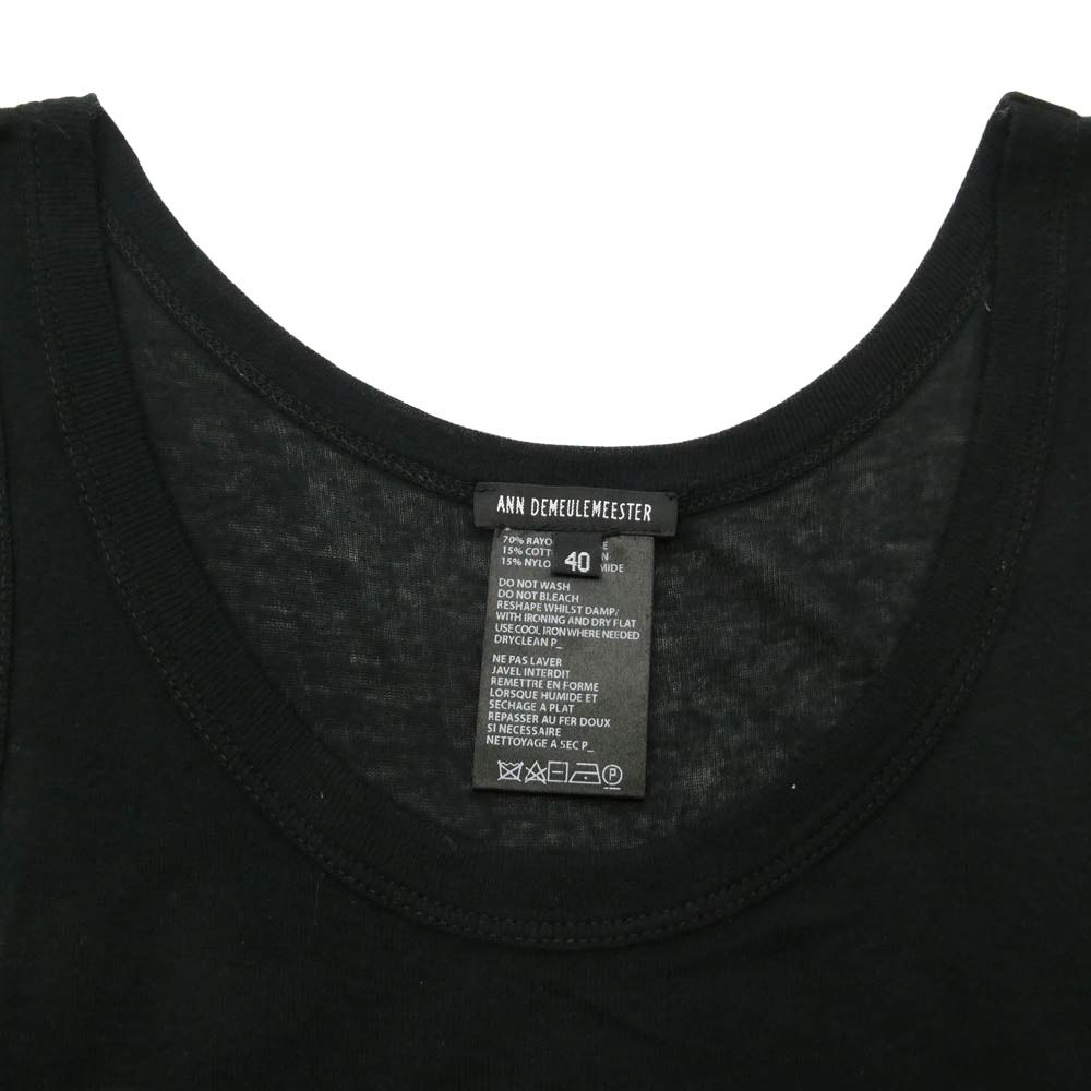 ANN DEMEULEMEESTER アンドゥムルメステール プリント ノースリーブ