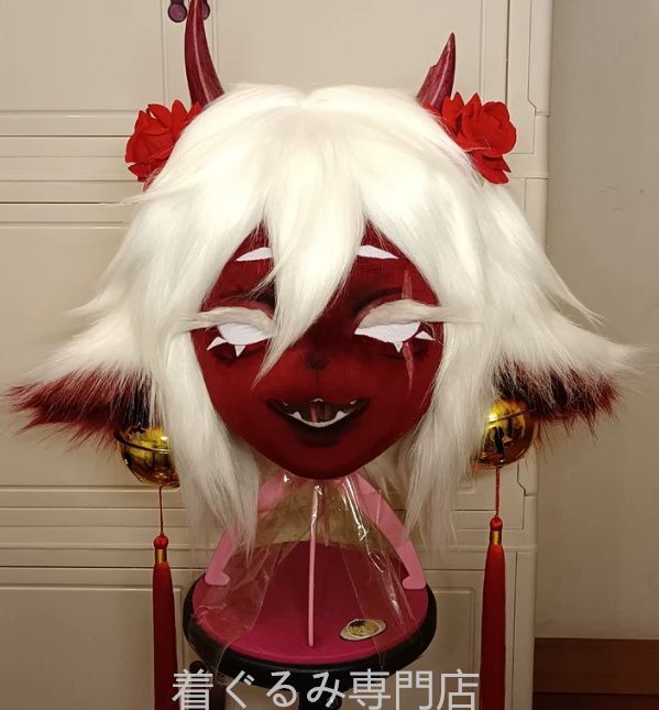 犬　猫　着ぐるみ ヘッド全頭　ヘッド ケモノ ファースーツ ぬいぐるみ コスプレ コスチューム Kurumi 一点物 C285