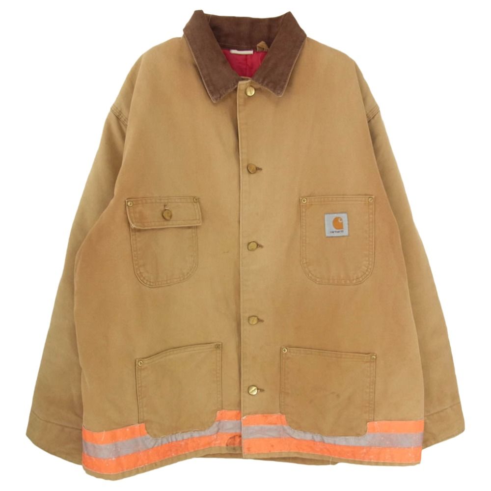 Carhartt カーハート Michigan Chore Coat ミシガンチョア コート ダック生地 ジャケット カバーオール ブラウン系 サイズ表記無【中古】
