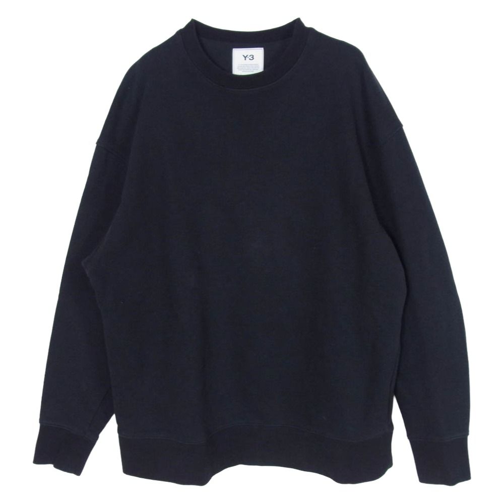 Y-3 Yohji Yamamoto ワイスリー ヨウジヤマモト H16333 M 3 STP TERRY CREW SWEATSHIRT オーバーサイズ クルーネック スウェット ブラック系 S【中古】