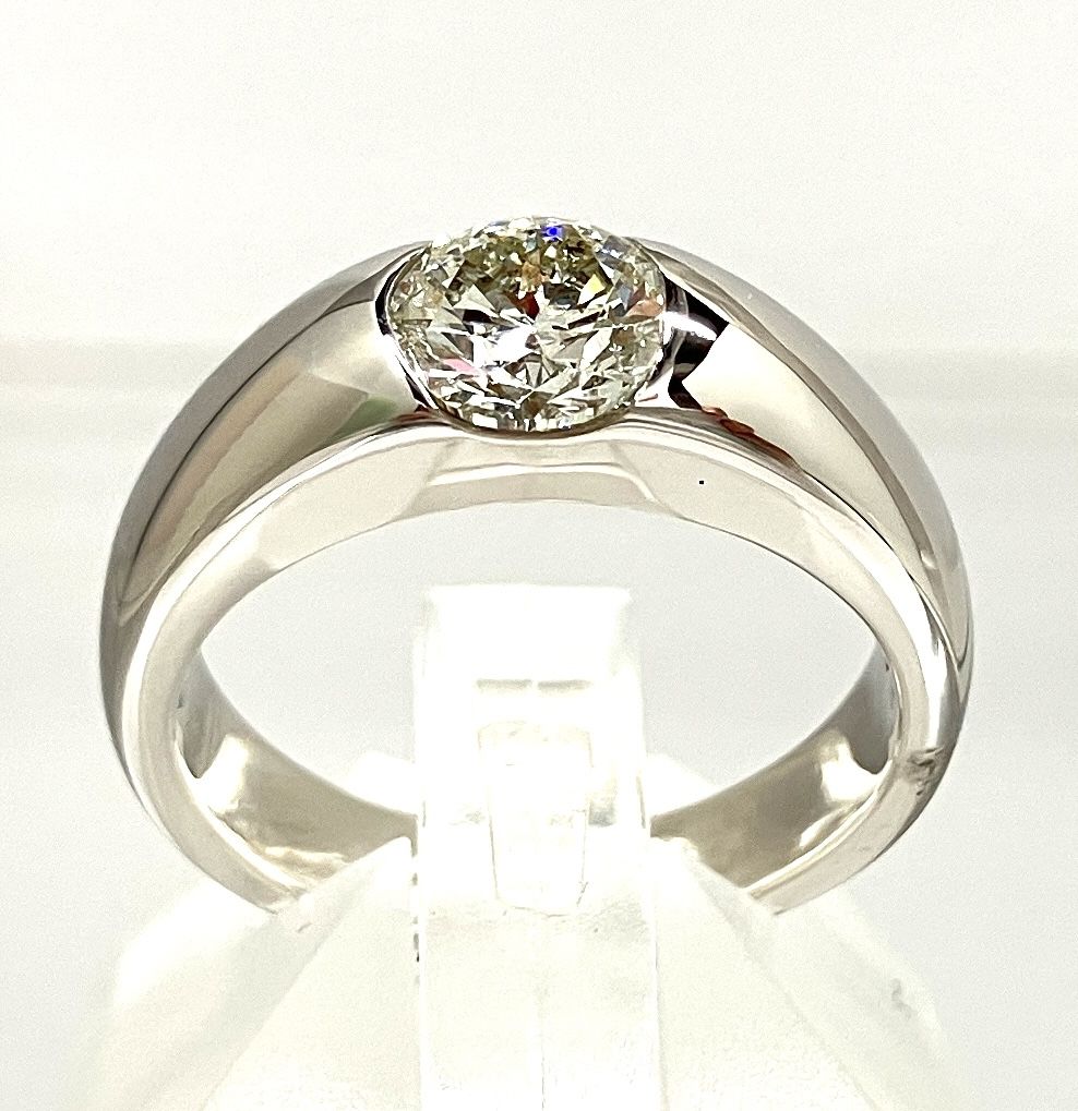 【新品仕上げ済/ソーティング付】 Pt900 ダイヤモンド 1.012ct リング 約13号 12.7g