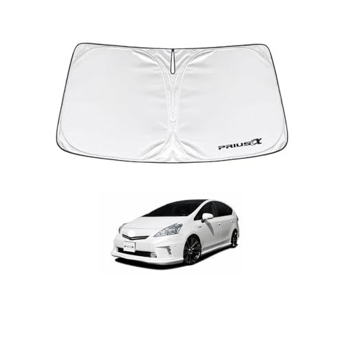 トヨタ プリウスα 40系 プリウスアルファ 40系 2011年5月~2021年3月 車種専用設計 サンシェード 車 フロント さんしぇーど 暑さ対策 日除け 遮熱 遮光 uvカット 紫外線遮蔽 折り畳み式 収納ポーチ付き 取付簡単 保護パーツAR