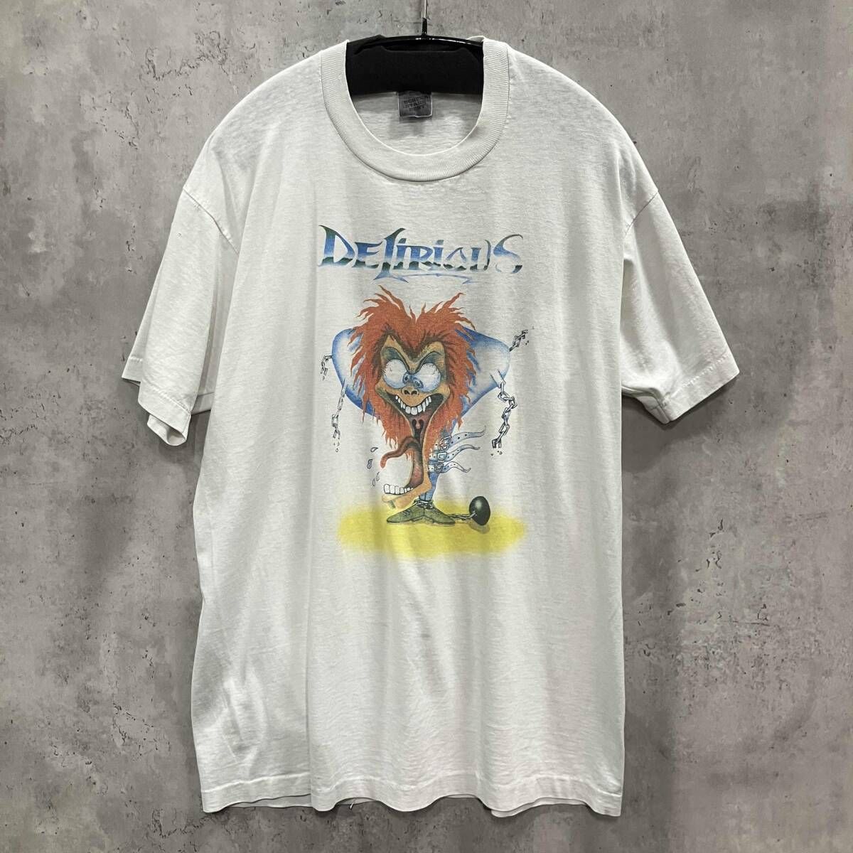90s 古着／SCREEN STARS DELIRIANS TEE white sizeXL 半袖Tシャツ スクリーンスターズ