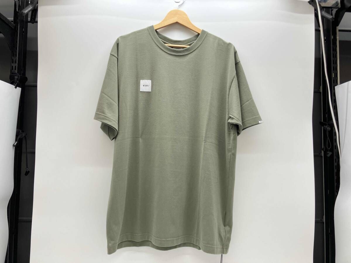 夏 WTAPS HOME BASE TEE 201ATDT-CSM01 ダブルタップス ホームベース半袖T オリーブグリーン X03 コットン