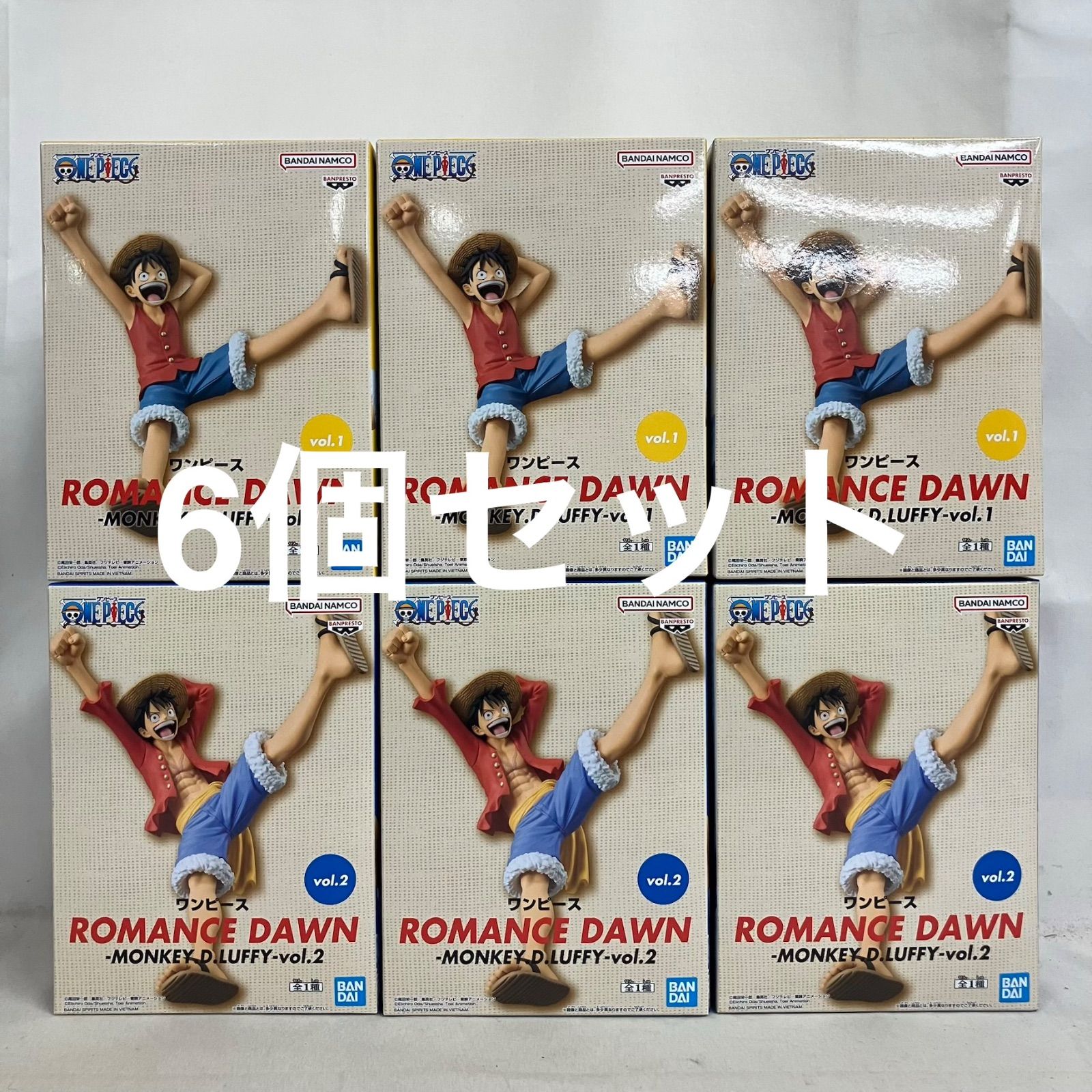 未開封 ONE PIECE ROMANCE DAWN モンキー・D・ルフィ フィギュア 6個セット SF5F63 c099