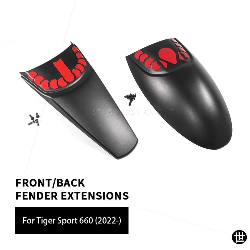 TIGER SPORT 660 SPORT660 2022 2023用 - オートバイアクセサリー ABS フロントフェンダーハガー リアマッドガードエクステンダー