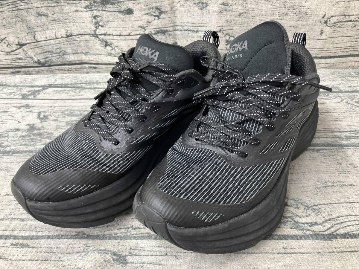 HOKA ONE ONE スニーカー 27cm HOKA BONDI 8 TS CAGED BLK