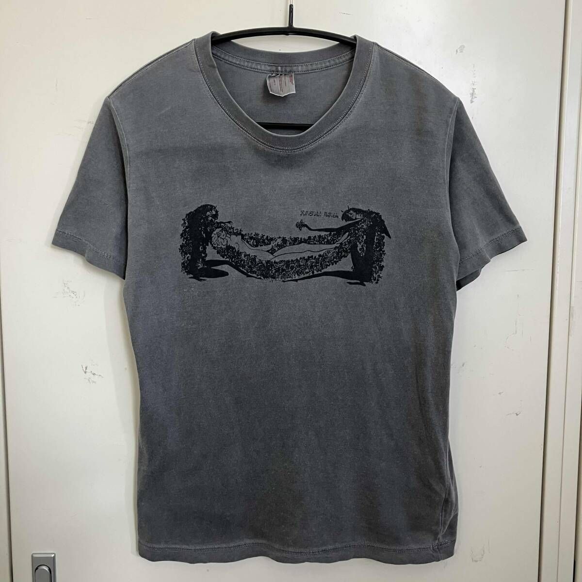 02AW archive UNDERCOVER 魔女期 アートプリントTEE サイズS ダークグレー アンダーカバー