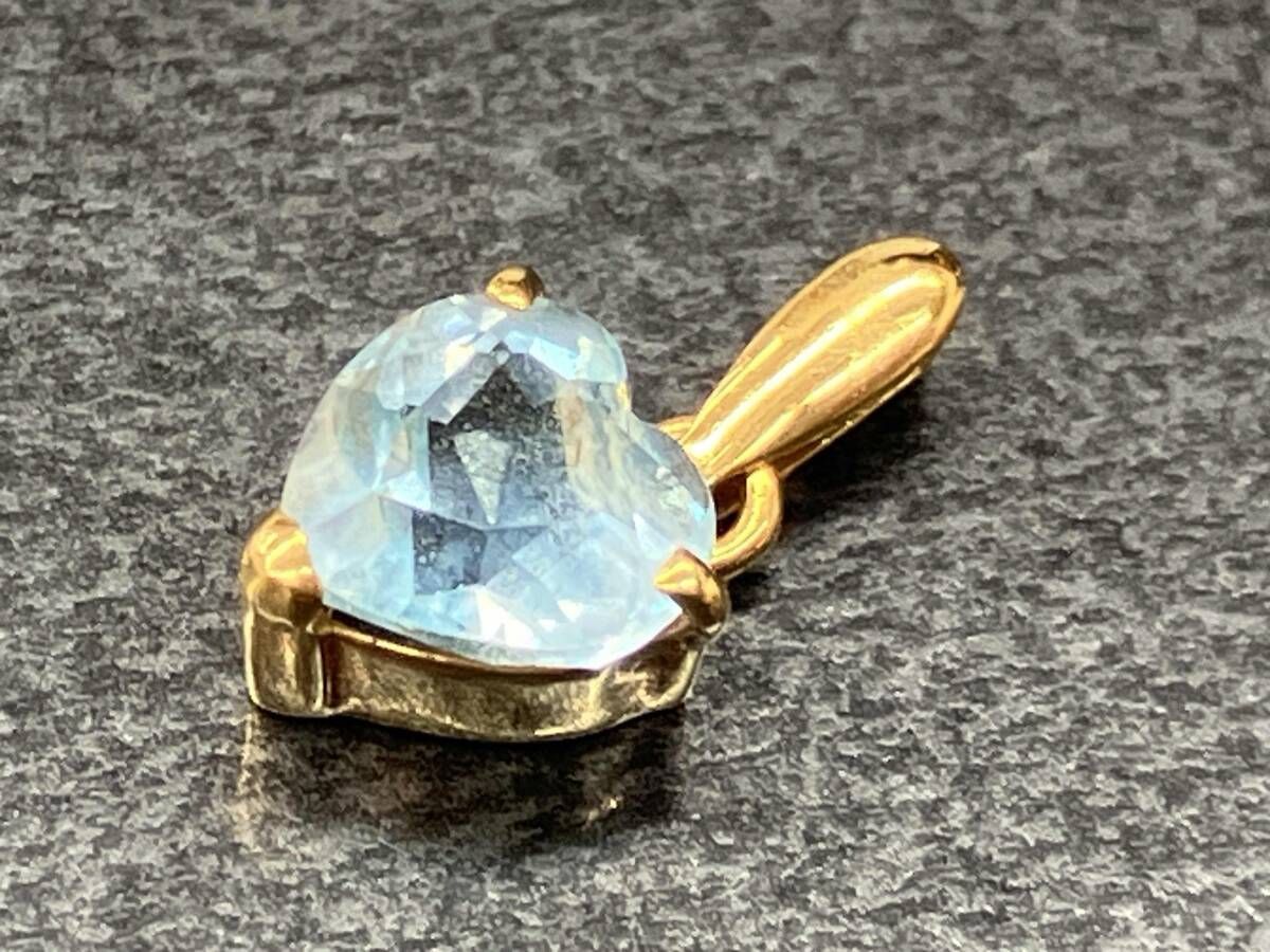 K18 イエローゴールド トップ 総重量0.6g アクセサリー ハートモチーフ