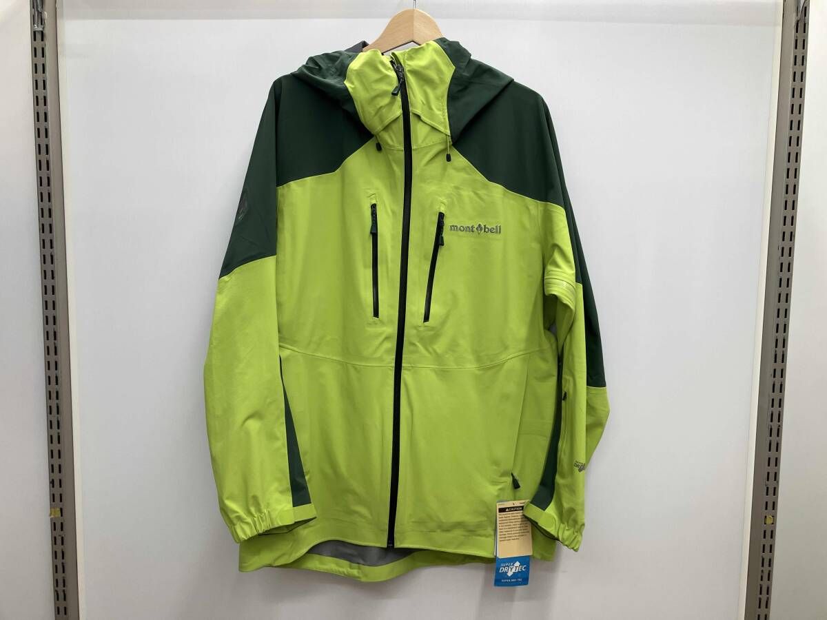 【タグ付き/未使用】mont-bell モンベル Powder Track Parka パウダー トラック パーカー アウトドア 1102582 サイズL グリーン
