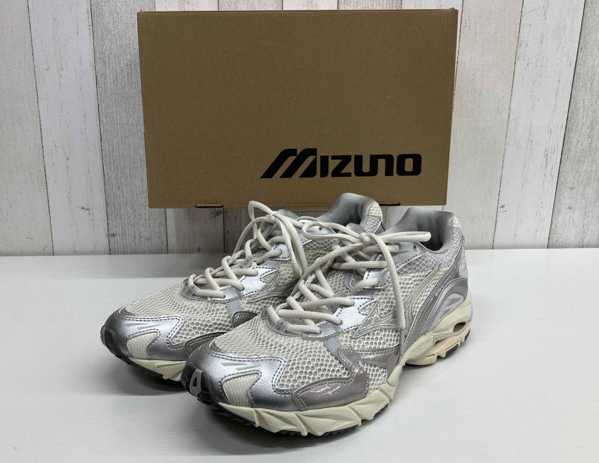 【箱有】MIZUNO/ミズノ/WAVE RIDER 10/ウェーブライダー/D1GA243104/メンズ スニーカー シルバー/27.5cm