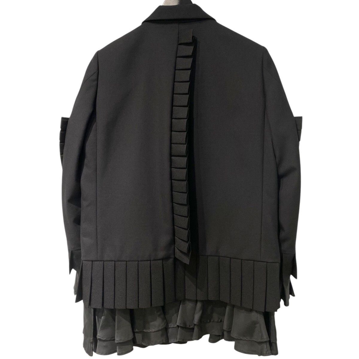 noir kei ninomiya 26SS Pleated Blazer Jacketプリーツウールポリ