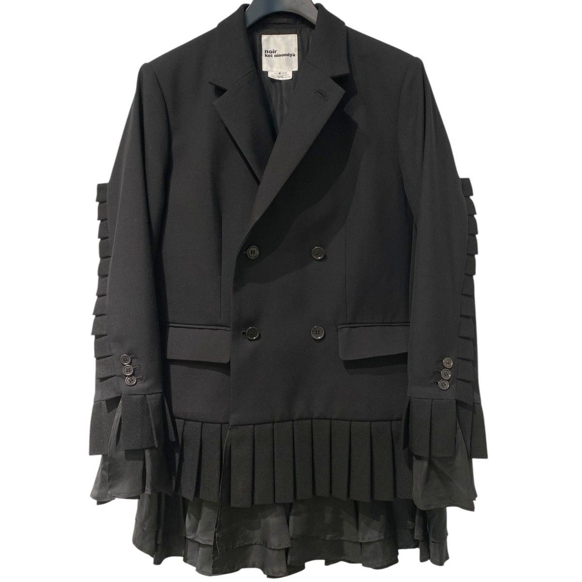 noir kei ninomiya 26SS Pleated Blazer Jacketプリーツウールポリ