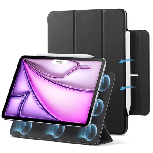 ☆新品☆ESR iPad Air 13インチ ケース (M4/M3/M2、2026/2025/2024) iPad Pro 12.9 スマートカバー 第6/5/4世代(2022/2021/2020) 強力マグネット吸着式 スリムな三つ折りスタ bbe408c5