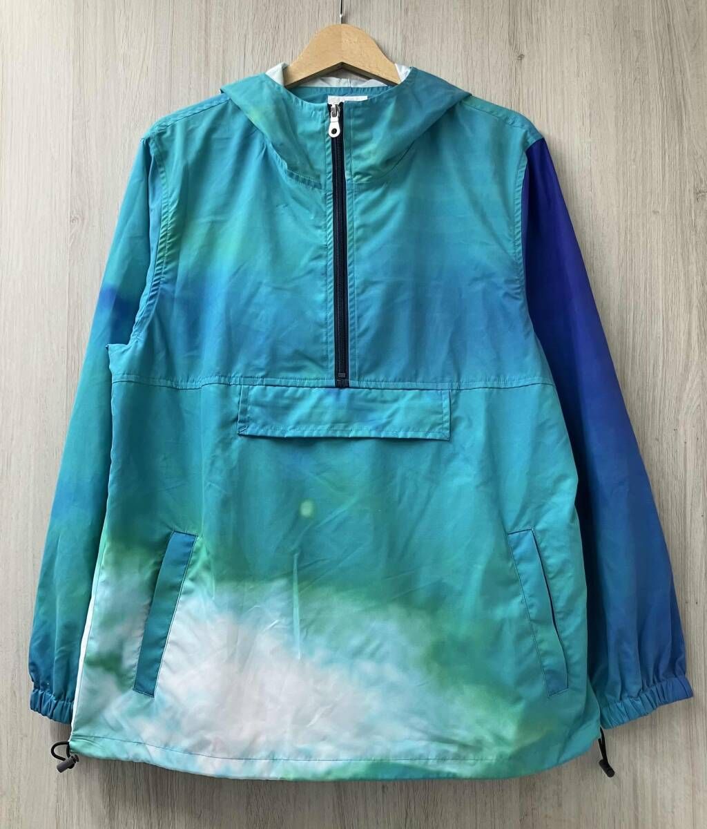 FACETASM ファセッタズム ハーフジップ パーカー ジャケット フリーサイズ ブルー グラデーション
