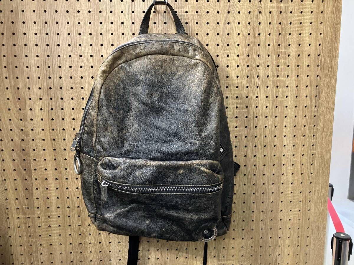 DIESEL/リュック/レザー フェード加工