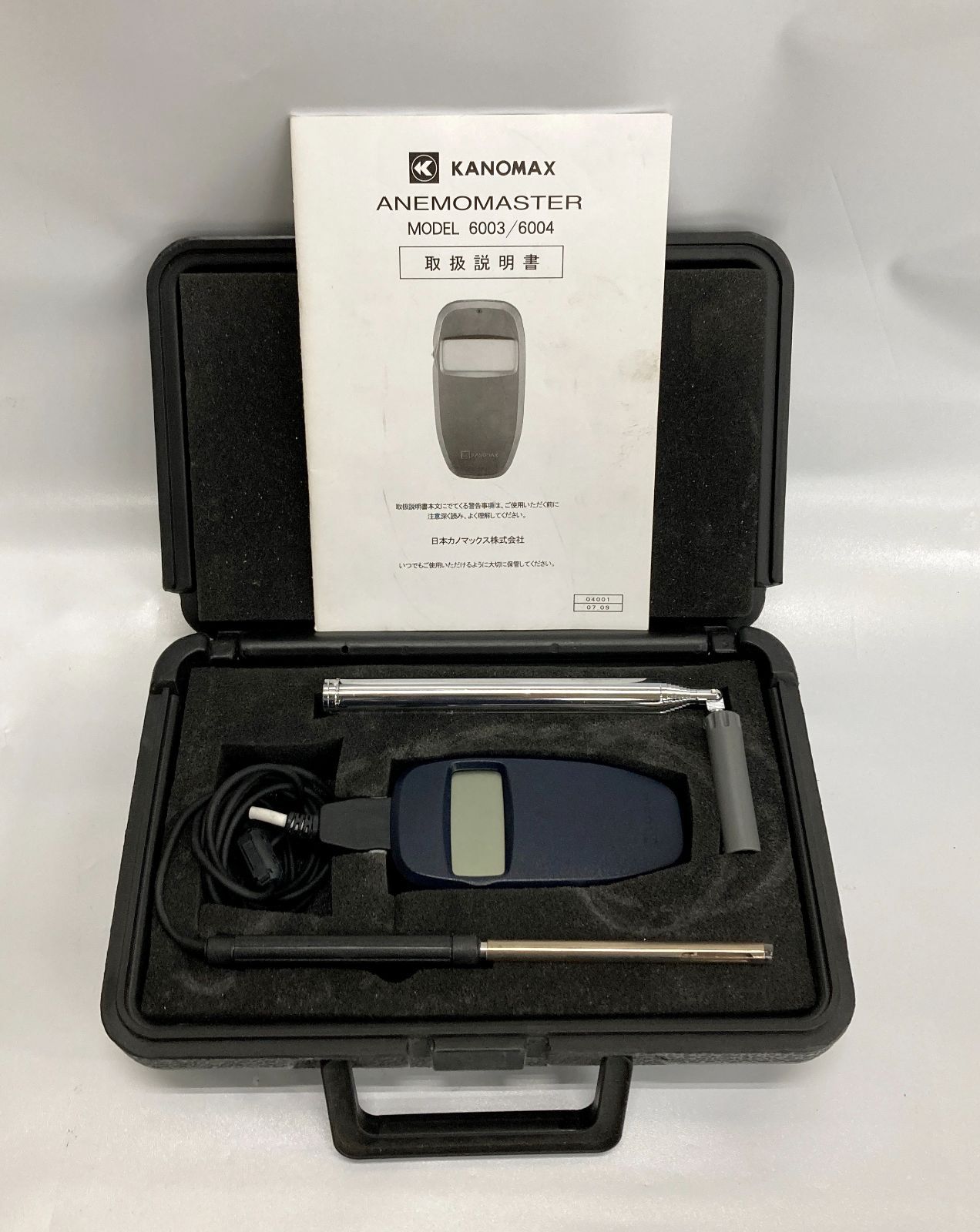 〇日本カノマックス(KANOMAX) アネモマスター 風速計 ANEMOMASTER 6004 ハンディタイプ