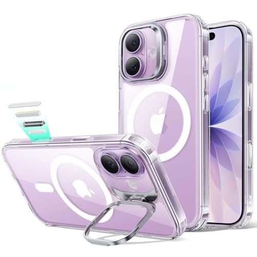 【デザイン受賞シリーズ！】ESR iPhone 17 ケース MagSafe対応 3倍米軍MIL規格 カメラボタン付き 隠しスタンド 調整可能 ワイヤレス充電 エアガードコーナー 耐衝撃 傷防止 軽量 マグネットスマホケース 高耐久性 Qi2 94db6dac
