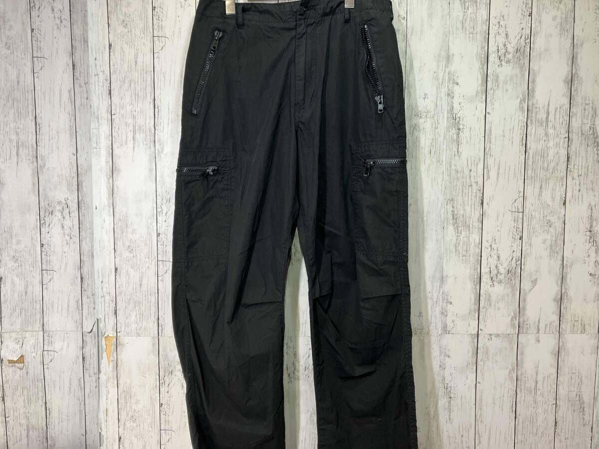 STUSSY ステューシー ジップ カーゴパンツ ブラック ボトム 33 - メルカリ
