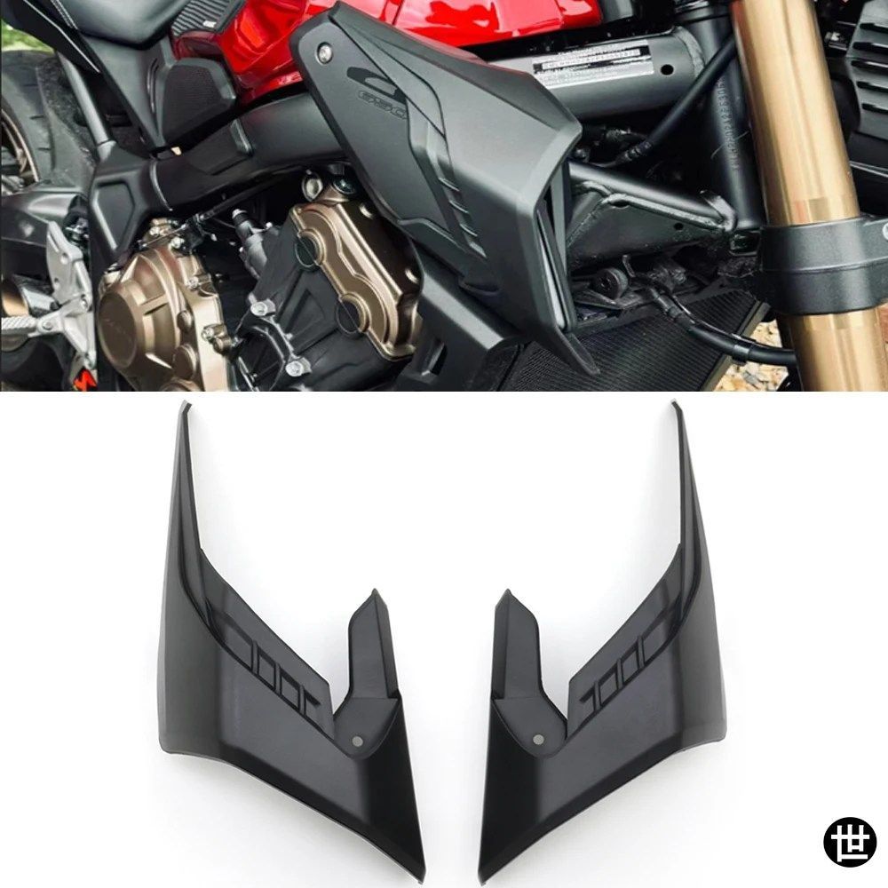 ホンダ CB650R 用バイク ウィングプロテクター ウィンドフェアリングウィングレット フィントリムカバー CB650R 2018-2023