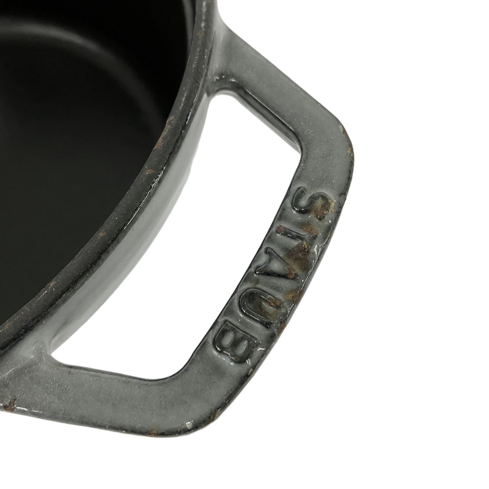 Staub LACOCOTTE ストウブ ピコ ココット ラウンド 16cm ホーロー鍋 鋳物 鉄鍋 両手鍋 キッチン用品 中古 Y11308091