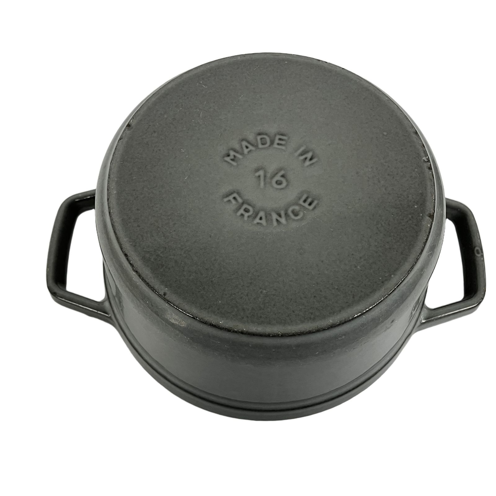 Staub LACOCOTTE ストウブ ピコ ココット ラウンド 16cm ホーロー鍋 鋳物 鉄鍋 両手鍋 キッチン用品 中古 Y11308091