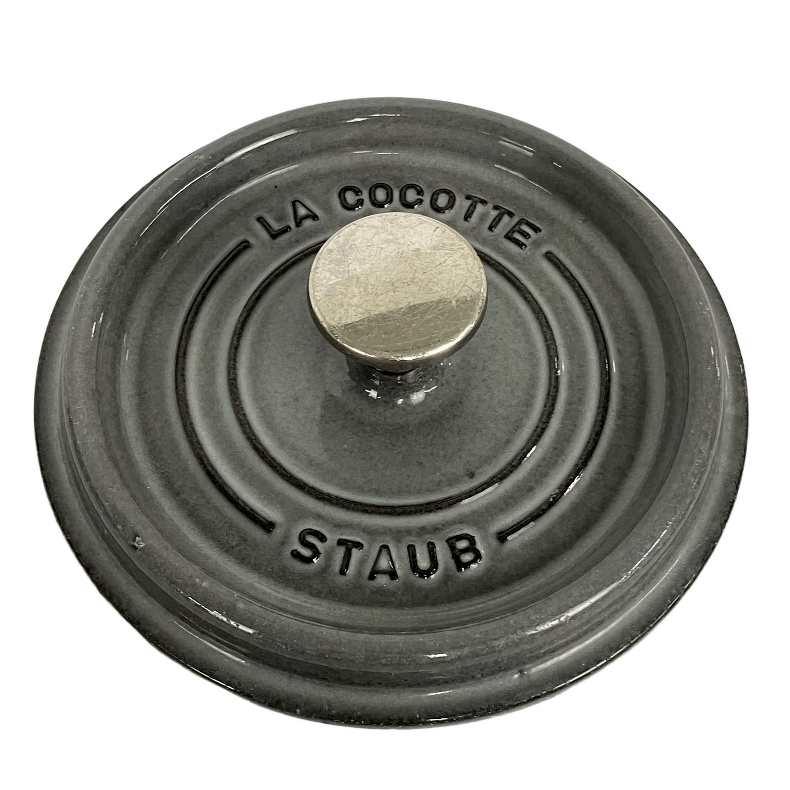 Staub LACOCOTTE ストウブ ピコ ココット ラウンド 16cm ホーロー鍋 鋳物 鉄鍋 両手鍋 キッチン用品 中古 Y11308091