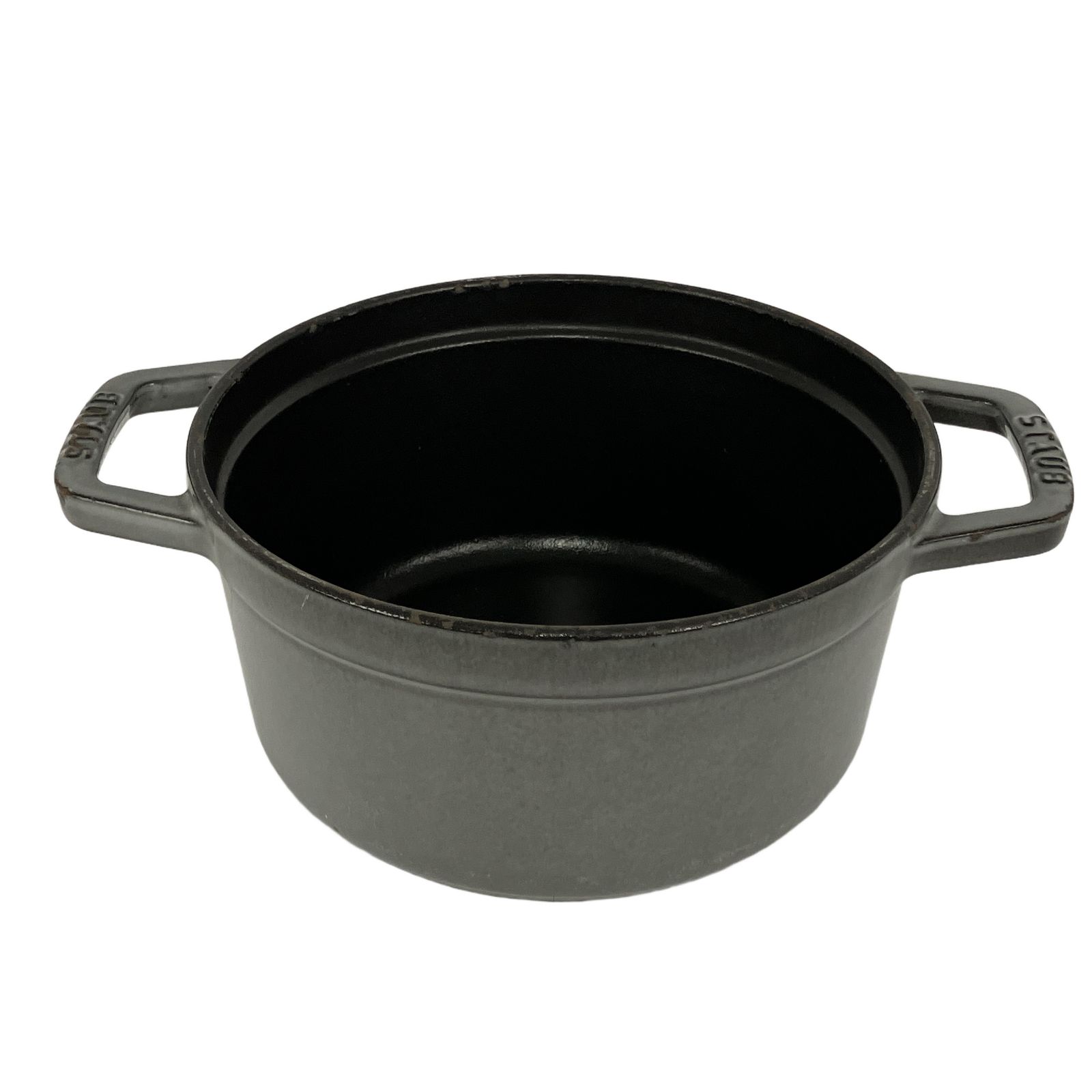 Staub LACOCOTTE ストウブ ピコ ココット ラウンド 16cm ホーロー鍋 鋳物 鉄鍋 両手鍋 キッチン用品 中古 Y11308091