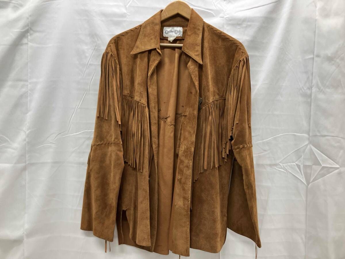 COWBOY CLUB カウボーイクラブ レザージャケット 表記サイズM ブラウン