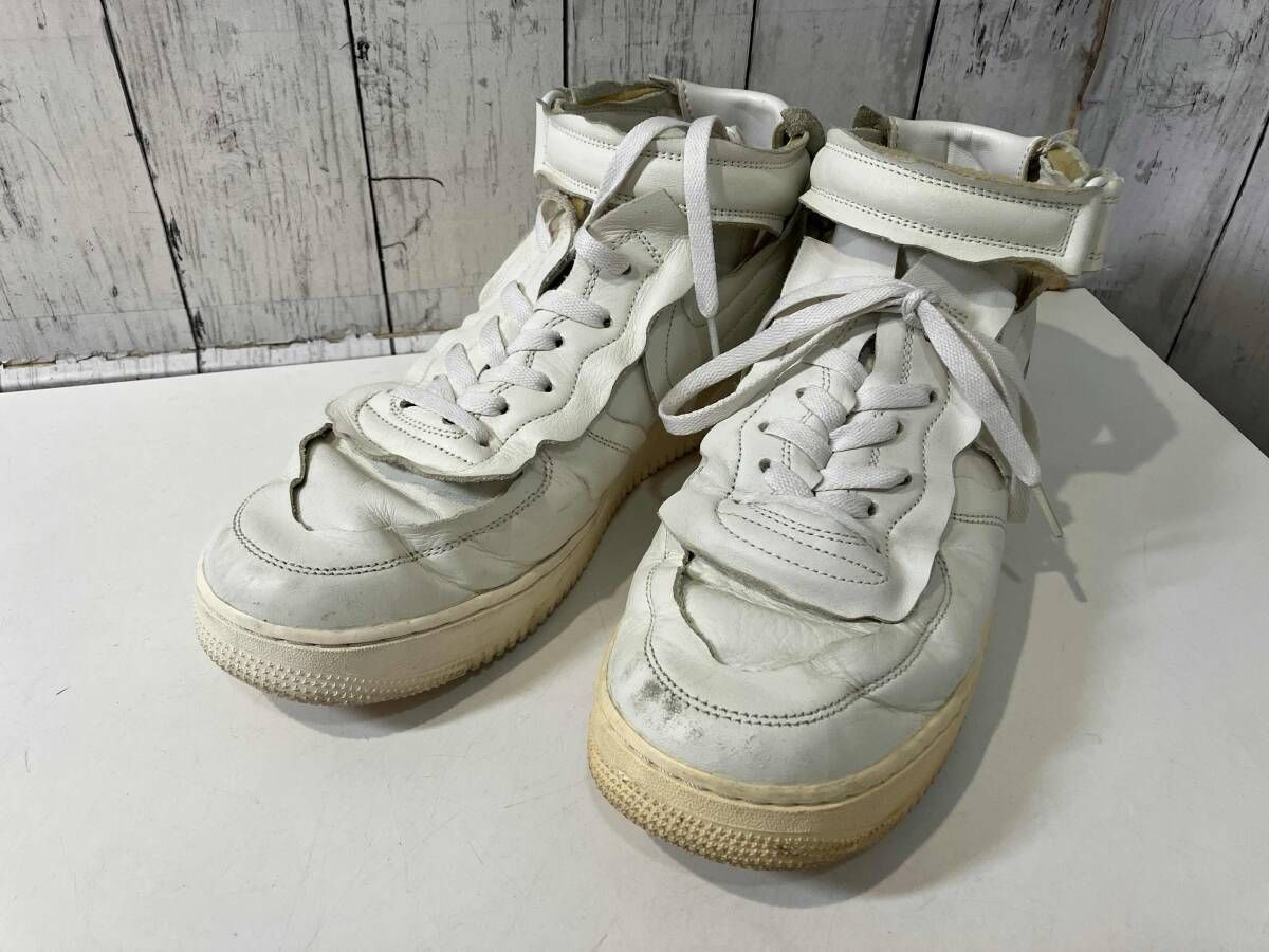 NIKE ナイキ DC3601-100 COMME des GARCONS × Nike Air Force 1 Mid Whiteコムデギャルソン × ナイキ エアフォース1 ミッド ホワイト