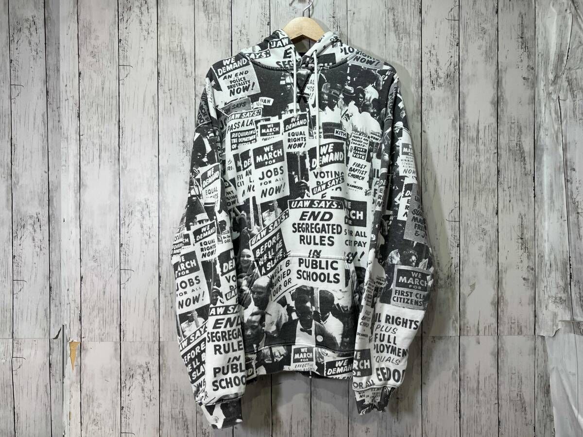 KITH キス March On Washington マーチオンワシントン パーカー サイズL カラー白×黒