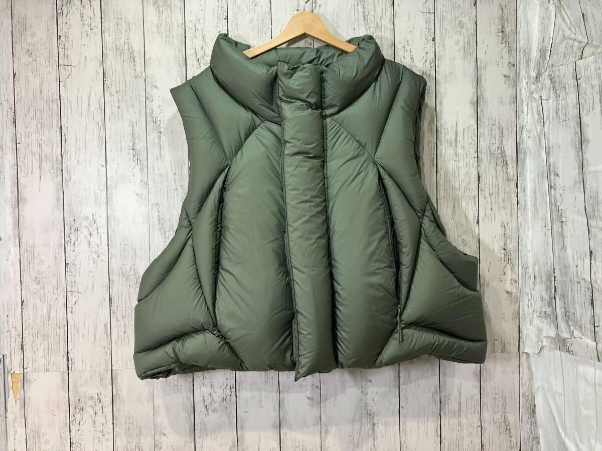entire studios GRID VEST ベスト ダウンベスト サイズXXL カラーオリーブ