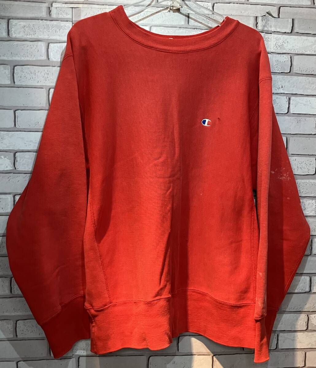 Champion Reverse Weave チャンピオン リバースウィーブ スウェット USA製 80s トリコタグ サイズL アメカジ レッド
