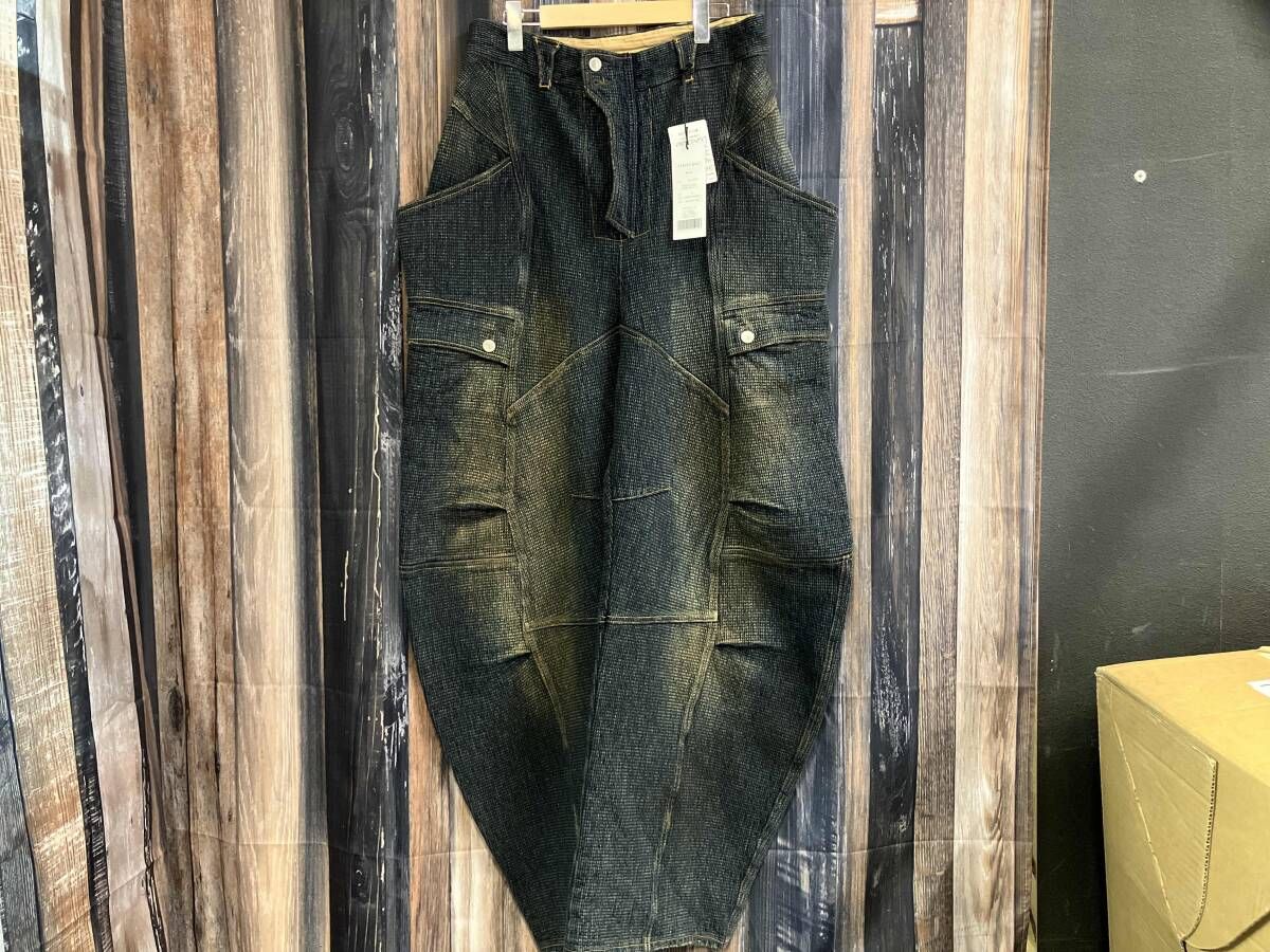 SUBLATIONS SASHIKO BANANA CUTTING PANTS SASHIKO INDIGO サブレーションズ サシコ バナナ カッティングパンツ サシコ インディゴ サイズ3