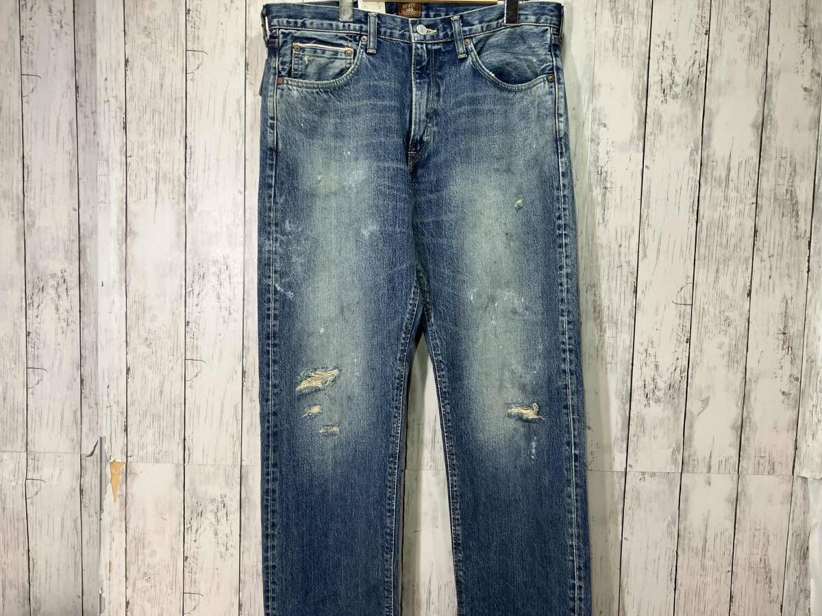 EDWIN エドウィン 505ZX ルーズストレート デニムパンツ ジーンズ セルビッジ E50550-9956 34