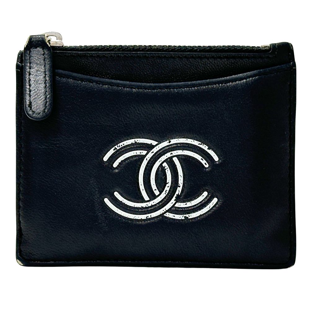 シャネル CHANEL 財布 レディース メンズ ブランド コインケース ココマーク レザー ブラック ミニ財布 小さめ コンパクト 【中古】