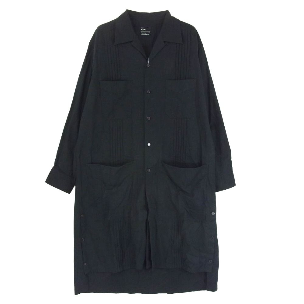 Yohji Yamamoto ヨウジヤマモト S'YTE サイト UD-B30-079 メキシカン ロング 長袖シャツ グレー系 M【中古】