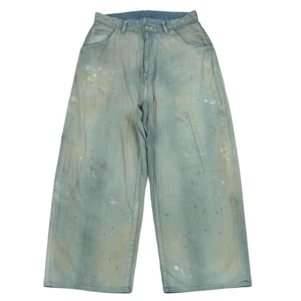 ANCELLM アンセルム 25SS ANC-PT71 LIGHT OZ WIDE STRAIGHT DENIM PANTS ライトオンス ワイド ストレート デニム パンツ インディゴブルー系 1【中古】