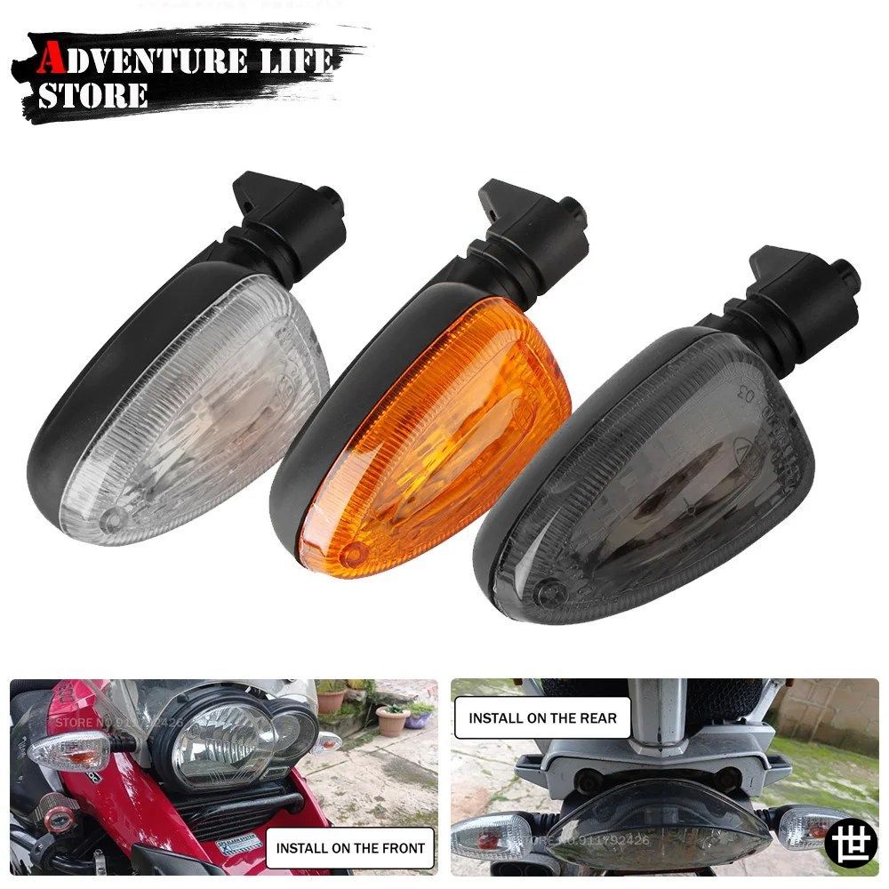 BMW F650GS F800S K1300S R1200R F800R R1200GS 2004-2012 K1200R F800ST 用オートバイウィンカーライト フロント/リアインジケーターラン