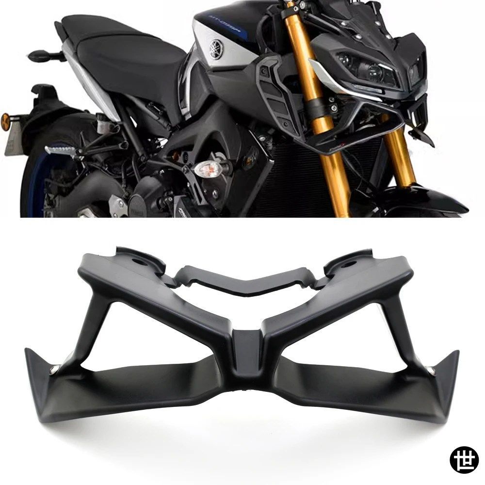 ヤマハ MT09 SP 2017-2020 2019 用バイク ダウンフォース フロントスポイラー ウィングレット エアロダイナミック ウィング フロントスポ