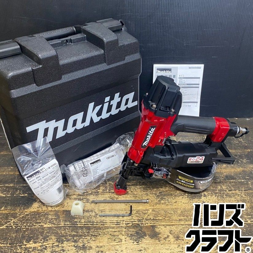 ○【送料無料】【未使用品】makita マキタ AR412HR 高圧 エアビス打ち 