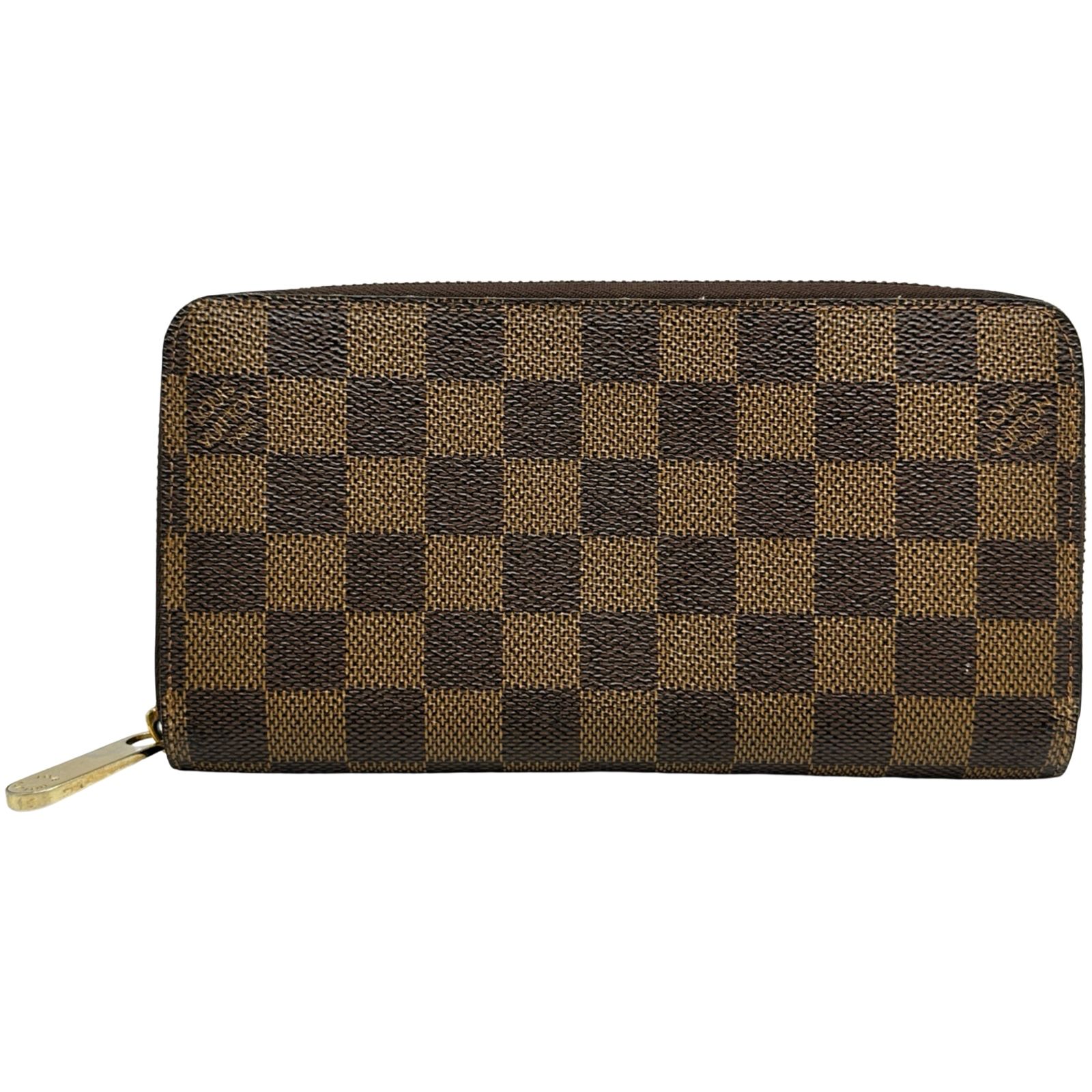 ルイ・ヴィトン LOUIS VUITTON ジッピーウォレット N41661 ブラウン ダミエ・エベヌ メンズ 長財布