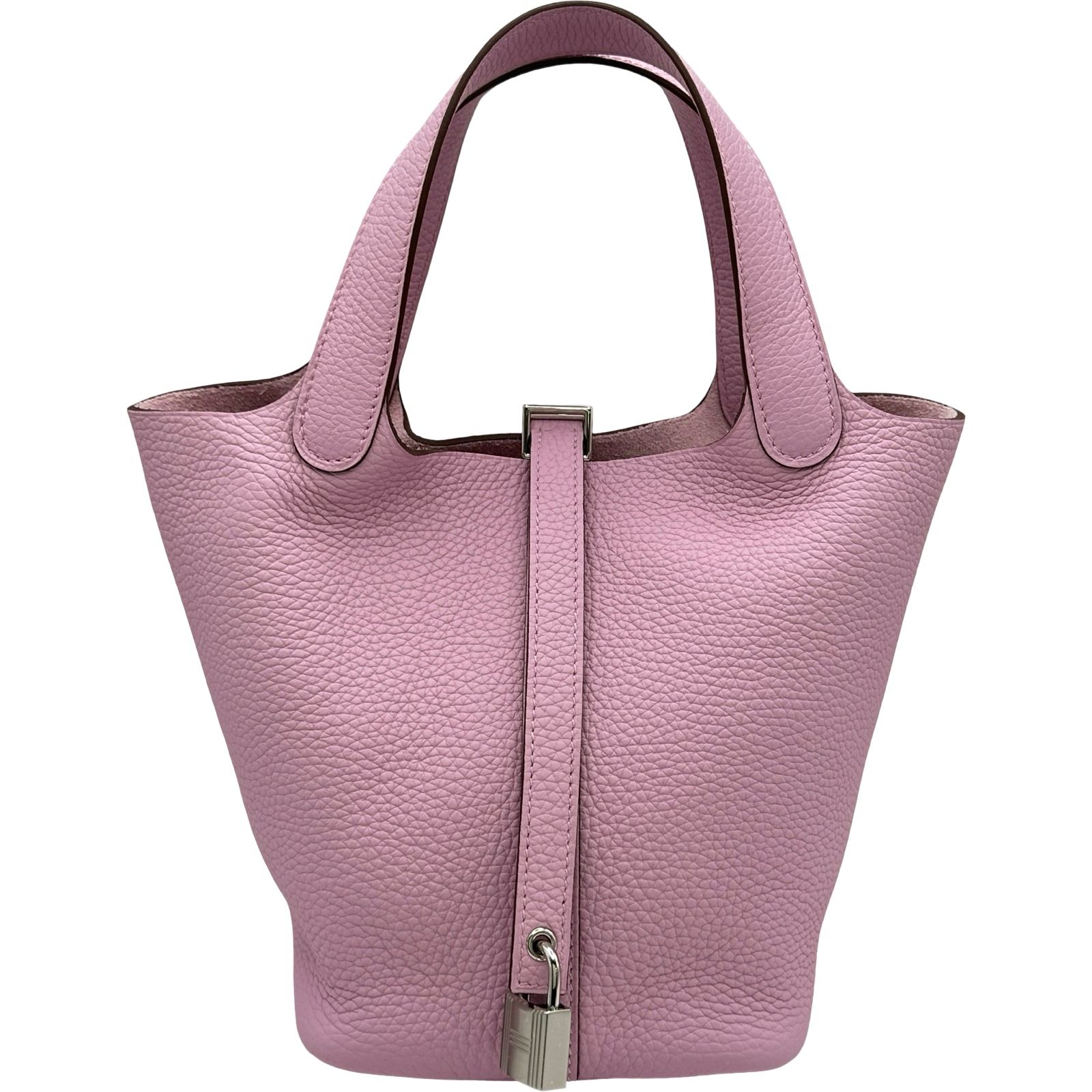 エルメス HERMES ピコタンロックPM B刻印 モーヴシルベストル/シルバー金具 トリヨン レディース ハンドバッグ