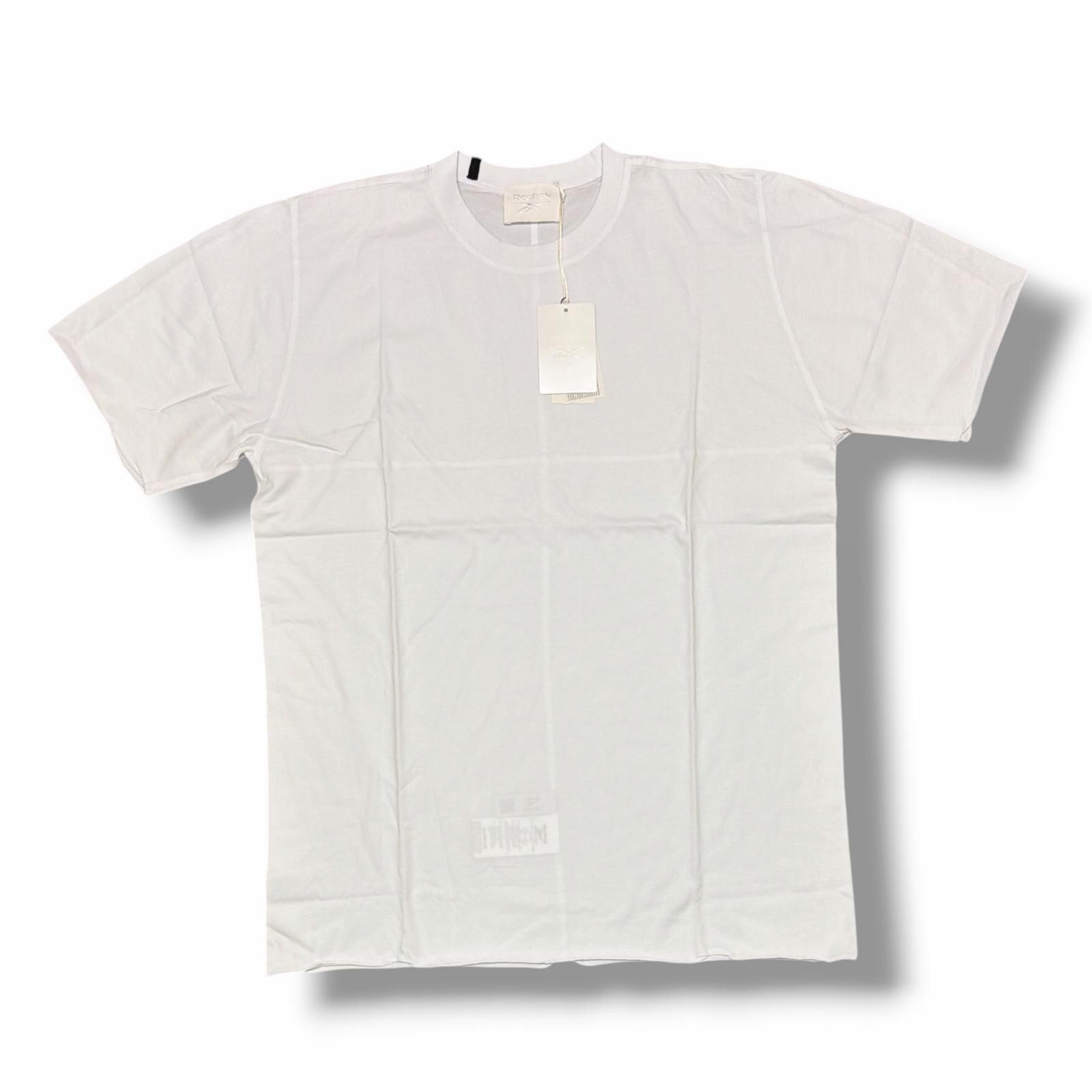 参考上代15400円 未使用 Reebok × 11 BY BBS CONSTRUCTED TEE コンストラクテッドTシャツ 半袖カットソー リーボック ホワイト M （7602M）