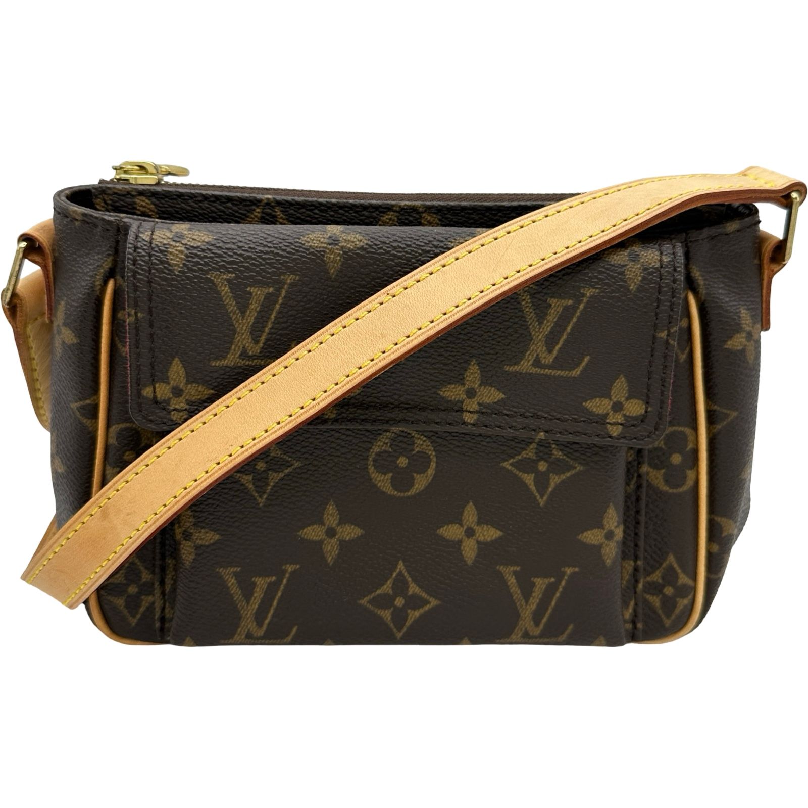 ルイ・ヴィトン LOUIS VUITTON ヴィバシテPM M51165 ブラウン モノグラムキャンバス レディース ショルダーバッグ