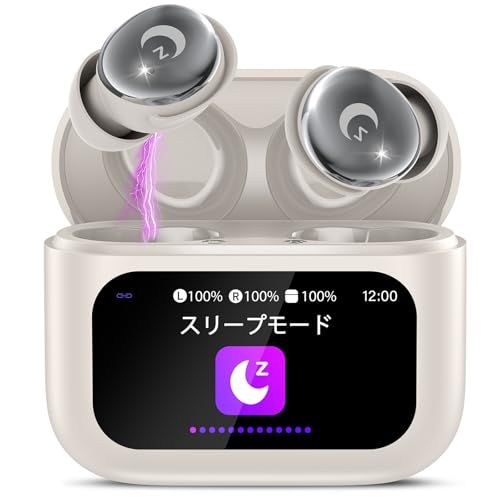 イヤホン bluetooth ワイヤレスイヤホン【2025年最新多機能タッチスクリーン搭載5つのEQモード】AIスマート ぶるーとゅーす コードレス ENCノイズキャンセリング 睡眠用ヘッドフォン IPX7防水 最大48時間再生 Type-C 急速充電 HI-