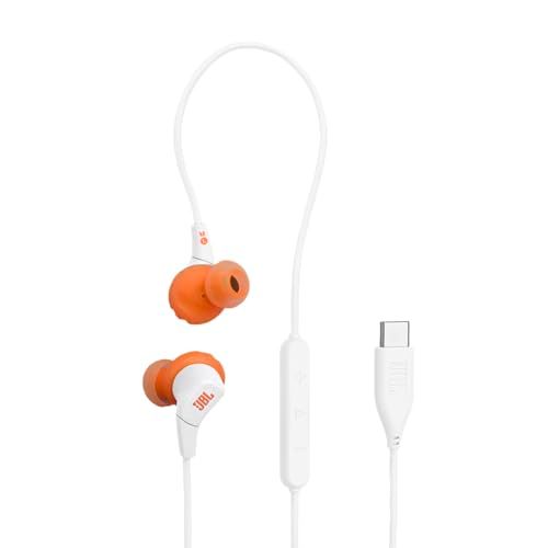 JBL Endurance Run 3 USB-C ハイレゾ対応USB-Cインイヤースポーツイヤホン IP65 防水防塵対応 外れにくい 有線 (ホワイト)